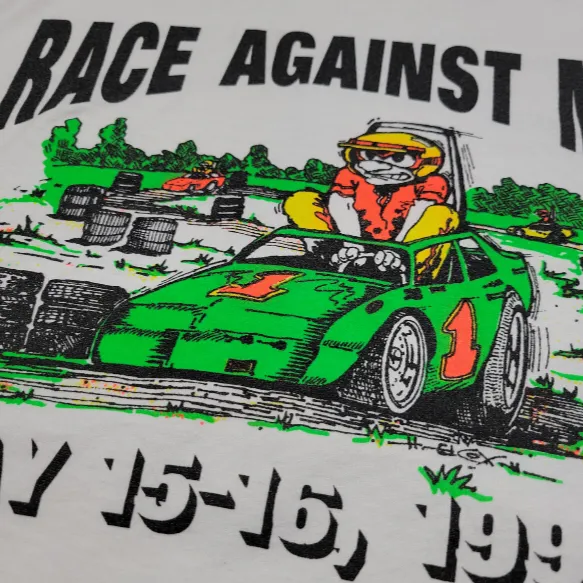 Hanes Vintage Shirt Size XXL Vintage 90s Shirt Race Against MS 1999 Graphic Tee Unisex T-shirt - Image 5