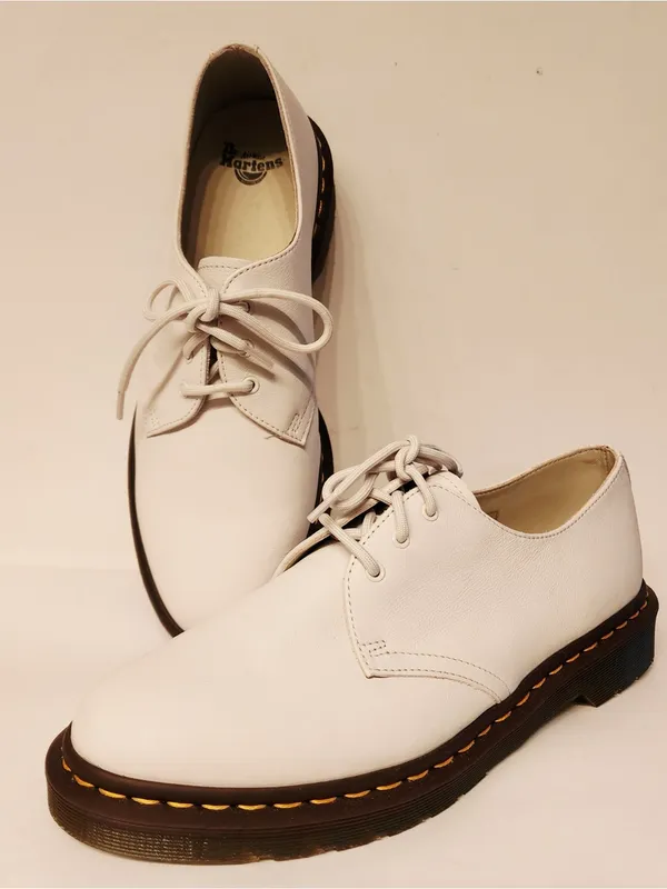 Dr. Martens Dr. Martens Iced Dove White Leather 1461 Women's Oxford Shoes Sz 11 - Image 5