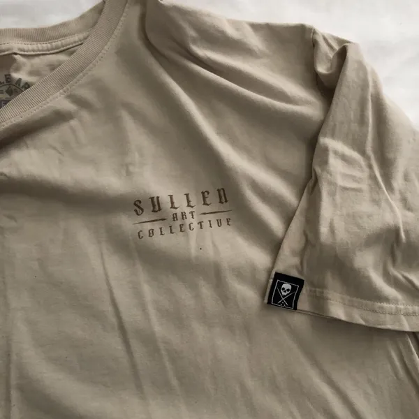 Beige Sullen graphic print t-shirt short sleeve-3XL - Image 4