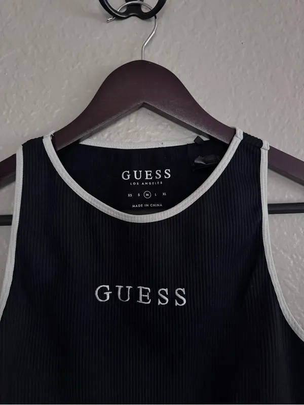 Guess • Bodysuit • Medium • Black White • Sleeveless - Image 3