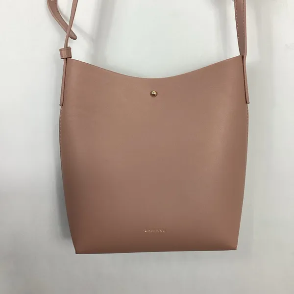 Anthropologie Samara Vegan Leather Crossbody Bag Peony Pink - Image 4