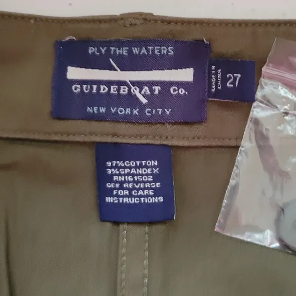NWOT‎ Army Olive Green Denim Pants Ankle Zipper Grunge Minimalist Utility - 28 - Image 5