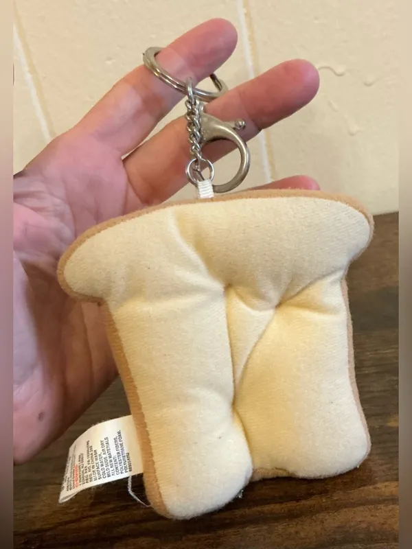 Rare Sanrio 2018 Gudetama Modern Vintage Plush Keychain Keyring Key Fob Bag Tag - Image 5