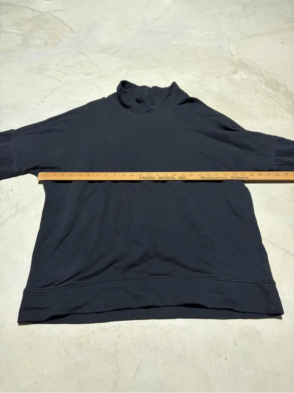 Cos Black Mock Neck Sweater sweatshirt large - Image 3
