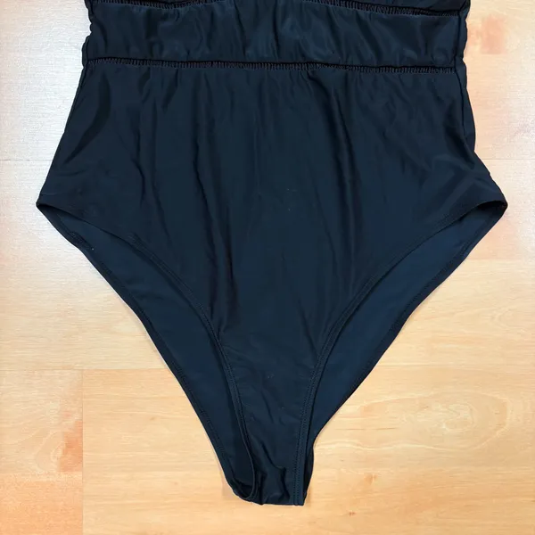 Cupshe Black Rose Embroidered One Piece Swimsuit - Image 4