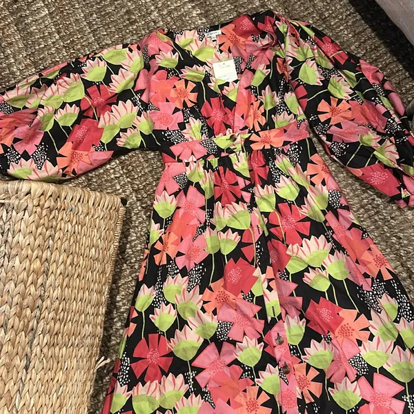 NWT TYLER BOE Britt A-line Dress In Pink - Image 3