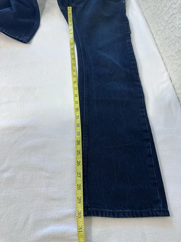 Banana Republic Men’s Straight Fit Navy Blue Jeans Size30 - Image 4
