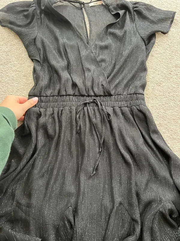 Mi Ami Black Sparkle Dress Size M - Image 3