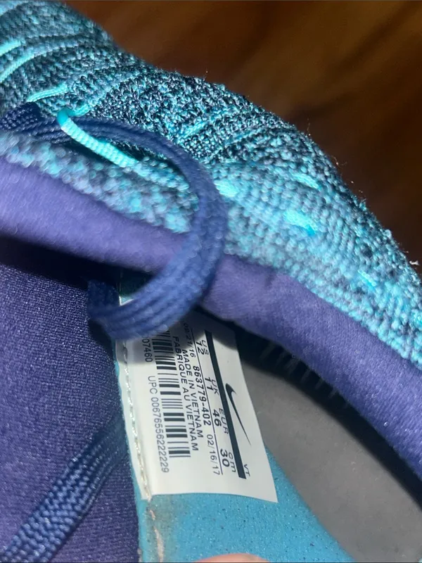 Nike Lunarepic Flyknit 2 Women's Size 10 Running Shoes Blue - Image 5