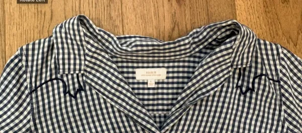 Roark Gingham Bless Up Cropped Button Up Shirt  - Image 4