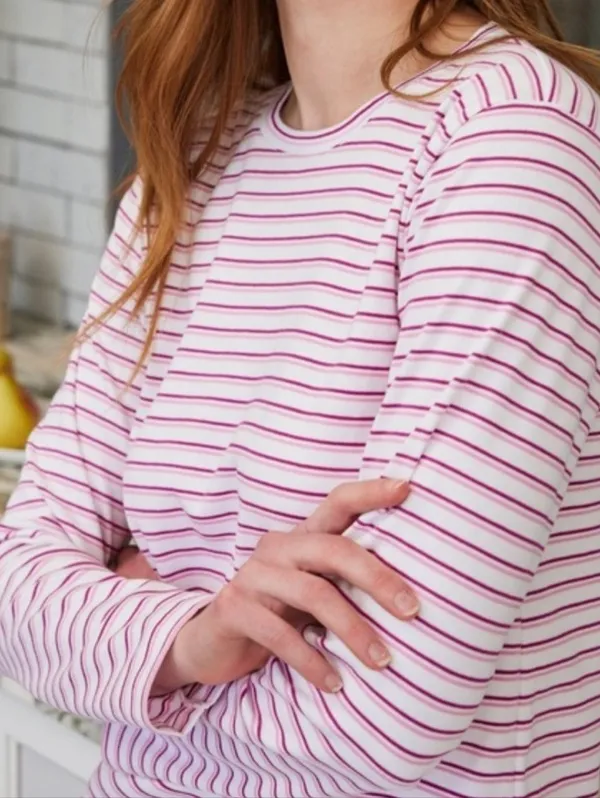 Lake Pima Crew Long Sleeve Tee Pink - Image 2