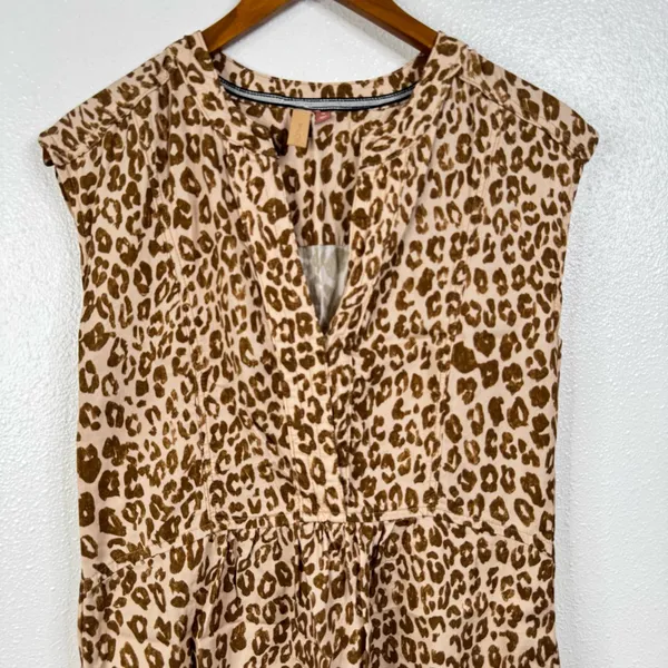 Anthropologie Pilcro Leopard Print Sleeveless Dress‎ Size Xsmall - Image 3