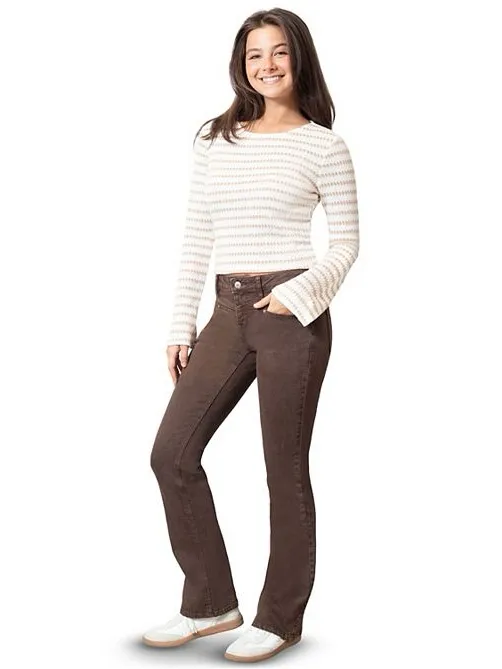 NWT Madden Girl Brown Low rise bootcut Jeans Size 7 - Image 3