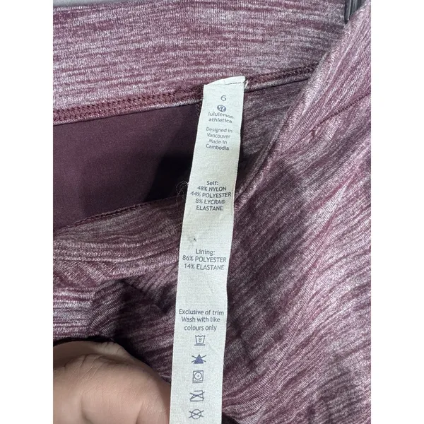 Lululemon Yoga Haven Straight Pencil Skirt With Pocket Purple Women's‎ Size 6 - Image 3