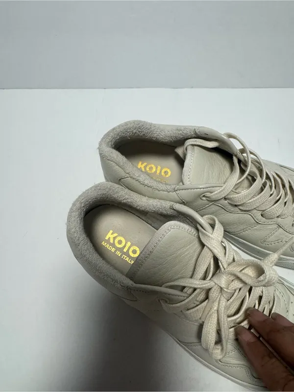 Koio Low top Leather Sneakers Size 8.5 - Image 3
