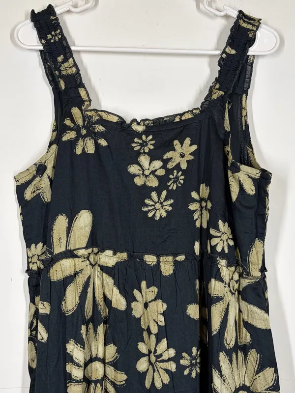 Natural Life Adele 100% Cotton Floral Maxi Dress Size Large - Image 6