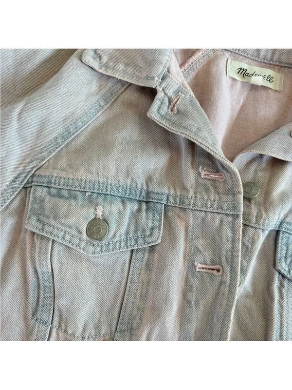 Madewell The Raglan Oversized Jean Jacket: Overdyed Edition Size Small - Image 6