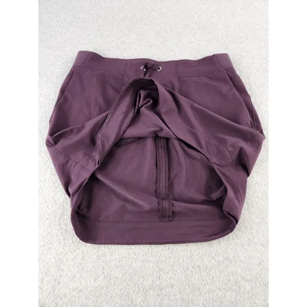 Athleta Midtown Skirt Wild Bloom Purple Elastic Waist Athleisure Womens Sz Small - Image 12