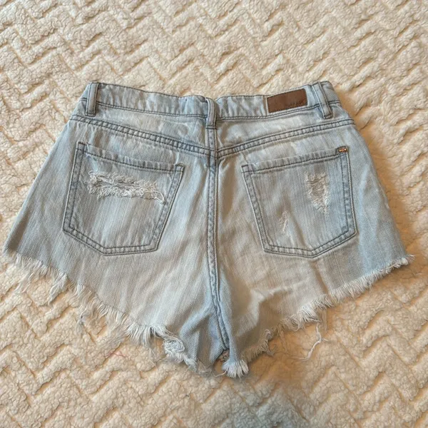 Garage Distressed Jean Shorts Size 0 - Image 7