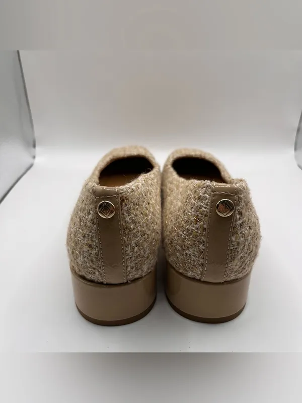 Donald Pliner Drew Pump heels with a tweed fabric upper and a low block size 9 - Image 7