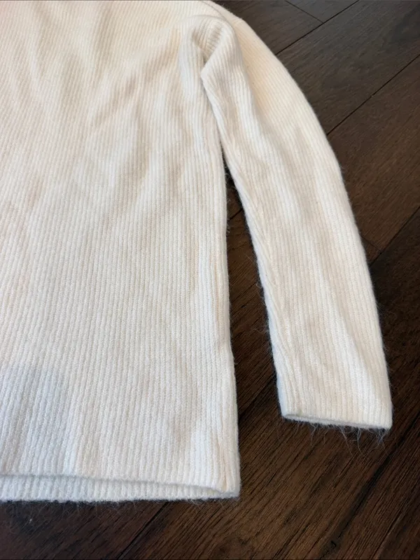 LOFT Cream Ribbed Turtleneck Sweater Size Small - C54-135 - Image 7