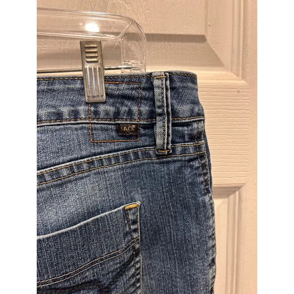 Jag‎ Jeans Womens Blue Denim Bermuda Shorts Size 14 Medium Wash Frayed Stretch - Image 8