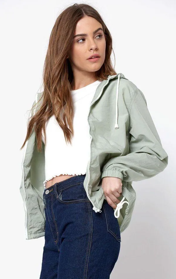 Brandy Melville Zip Up Windbreaker - Image 2