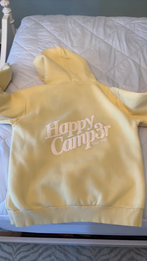Happy camper sweatshirt Yellow Size L - Image 2