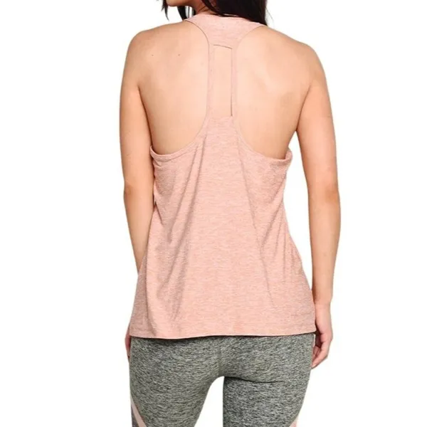 Beyond Yoga Tank Top Medium Double Up Racer Tank‎ Pink Heathered - Image 9