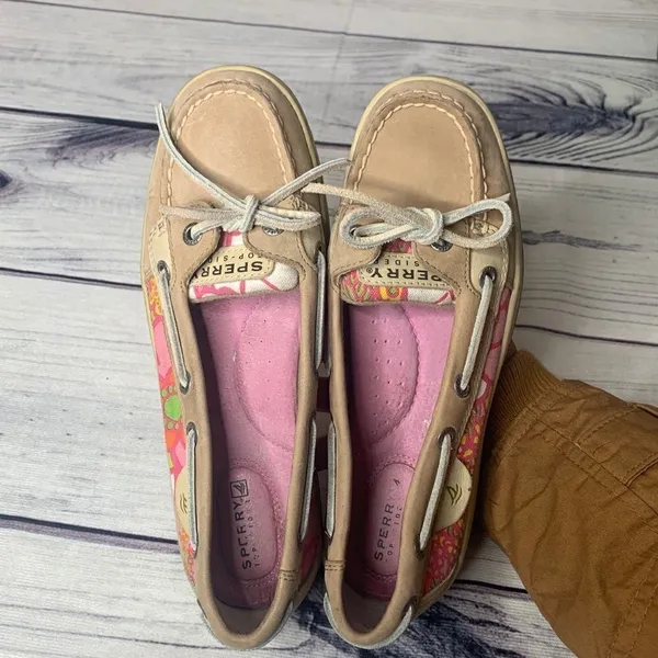 ‎Sperry Top Sider Womens 6.5 Pink/Yellow Floral - Image 4