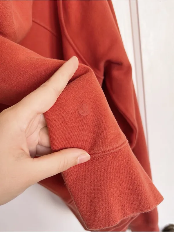Lululemon • Loungeful Hoodie in Red Rock burnt orange pullover sweatshirt - Image 11