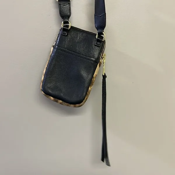 Aimee Kestenberg Animal Print Leather Just Saying Stadium Wallet Mini Crossbody - Image 6
