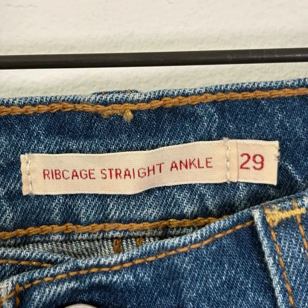 Levi's Ribcage Straight Ankle Jeans Sz 29 - Image 3