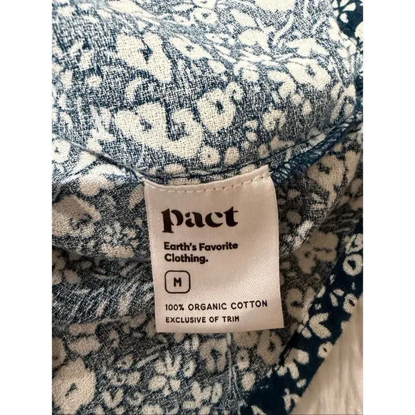 Pact Cafe Crepe Tiered Cotton Dress in Celestial Prairie Floral Medium - Image 7