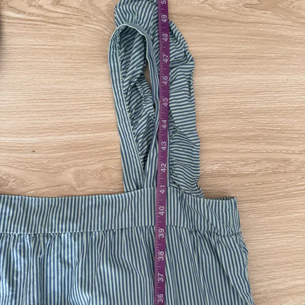 Nation LTD Large Camille Midi‎ Sundress Spritz Stripe Mint Blue Tiered Resort - Image 13