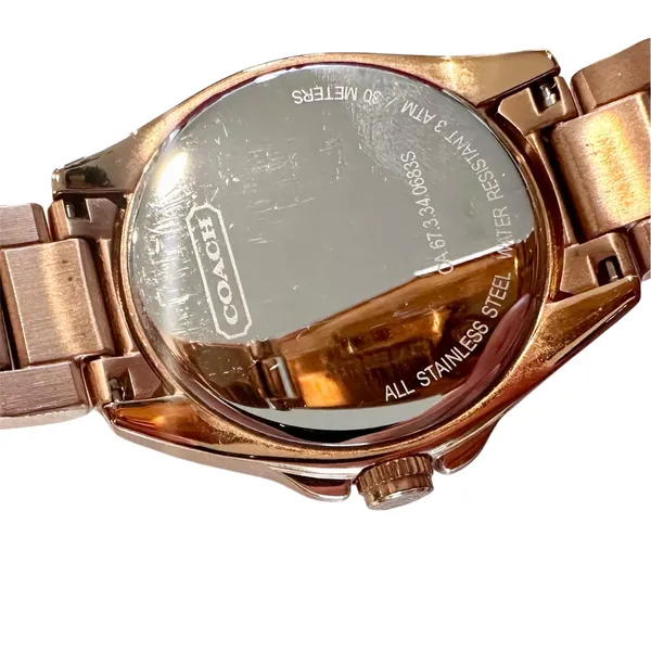 COACH Rose Gold Crystal Watch - Image 6