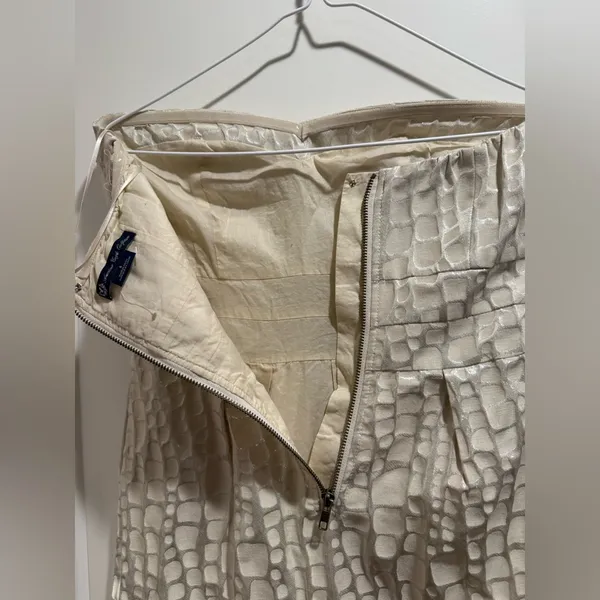 American Eagle Cream Strapless‎ Dress Size 6 - Image 5