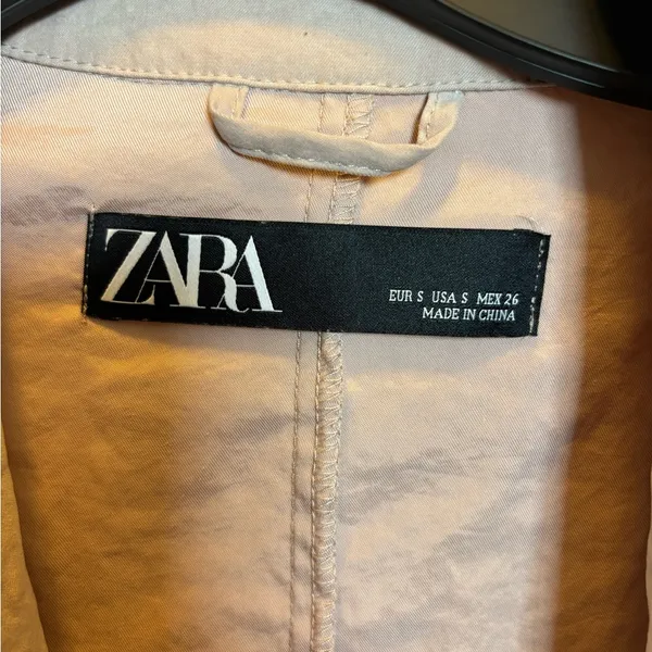 Zara Women's Light Pink Open Front Jacket - Image 2