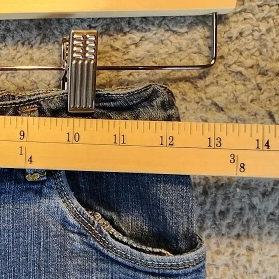 Levis‎ Jeans Womens 14 (Fits 25x28) Medium Wash Stretch Low Rise Straight Leg - Image 5
