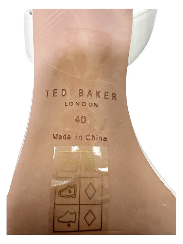 TED BAKER Harinaa Satin Organza Bow Sandal Heels Size 40 - Image 9