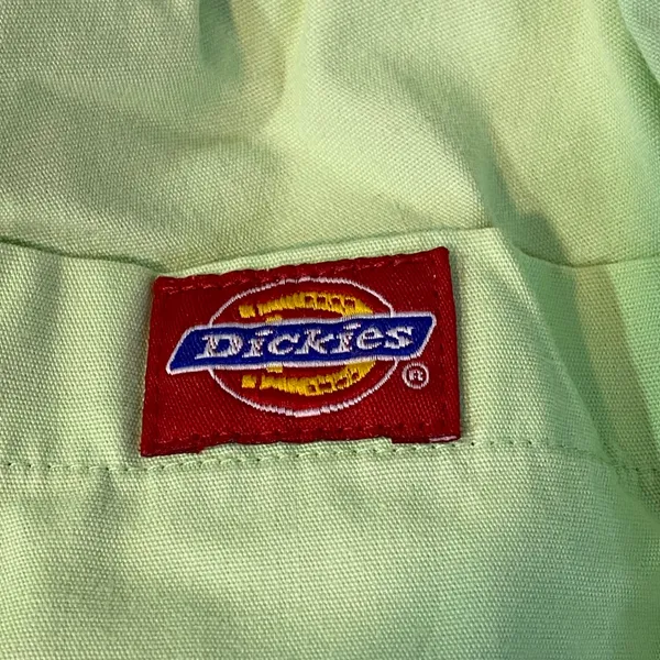 Dickies Scrub Pants Women Small‎ Lime Green Drawstring Cargo Medical Uniform EUC - Image 5