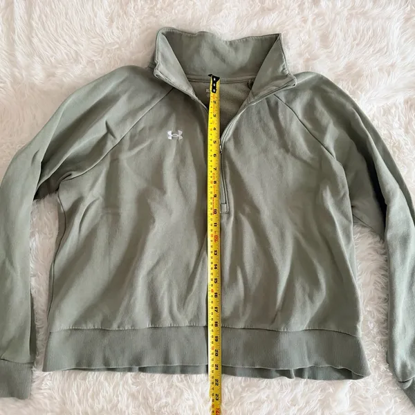 Women’s Under Armour Olive Quarter-Zip Sweatshirt - Size XL - Image 4