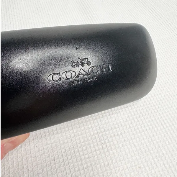 Coach Black Hard Clamshell Eyeglass Sunglass Case New York - Image 3