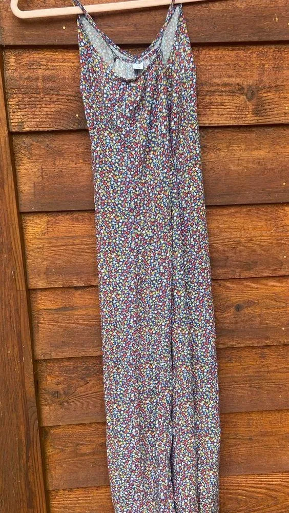 Old navy multi floral maxi dress size small - Image 2
