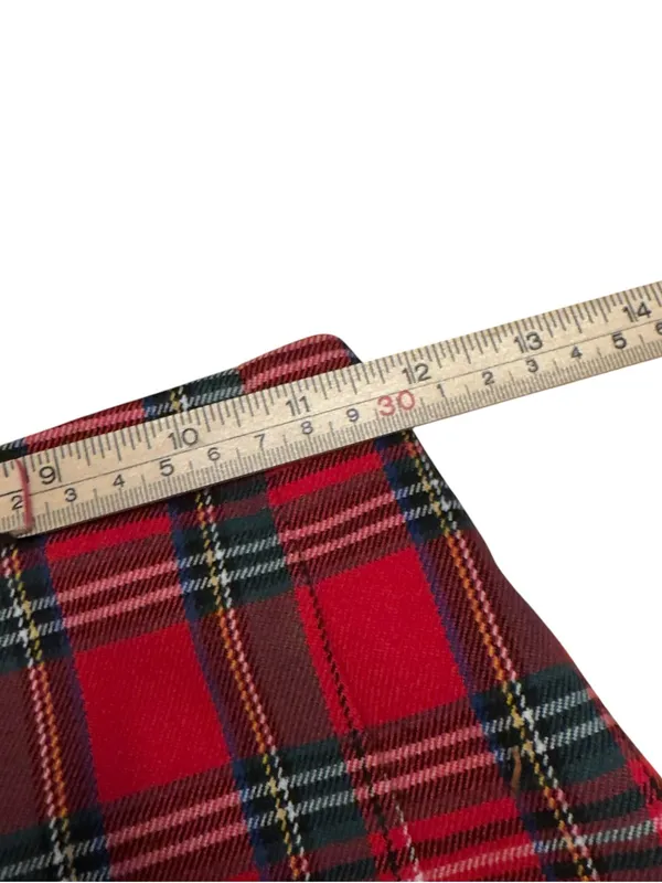 Brandy Melville Red Tartan Plaid Mini Skirt XXS 00 0 Y2K Preppy Coquette Rare - Image 11