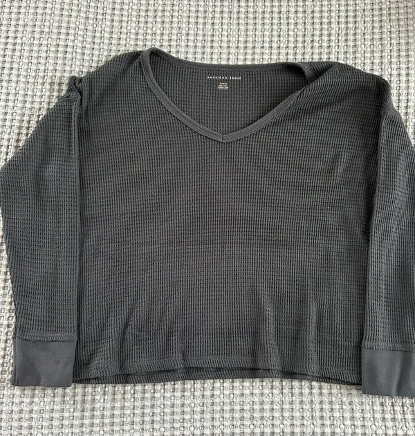American Eagle Outfitters Waffle Sweater - Image 3