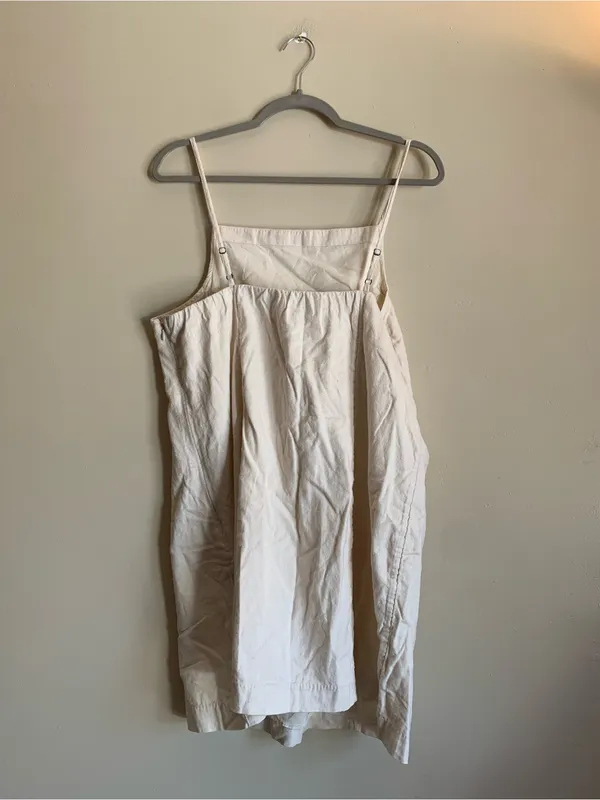 Abercrombie & Fitch Cream Lightweight Dress Women Size XLP Formal Summer - Image 3