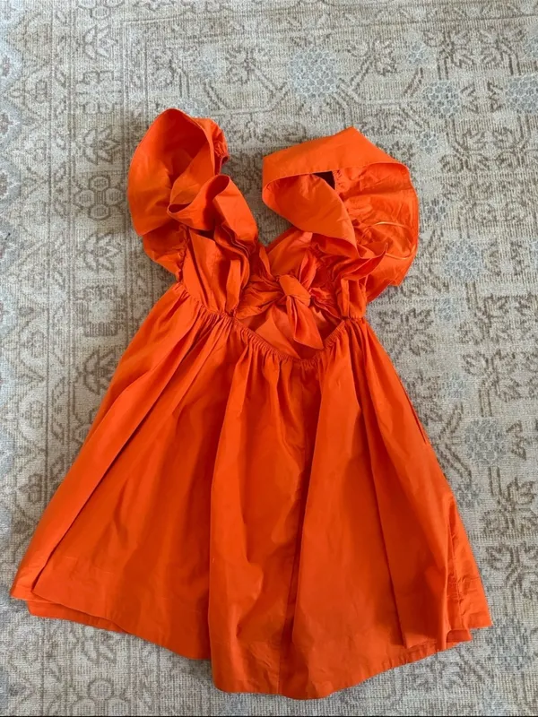 Day + Moon Orange Dress - Image 2