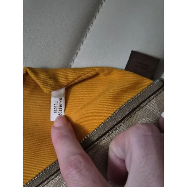 Coach Signature Canvas Wristlet with Yellow Leather Trim - Image 3