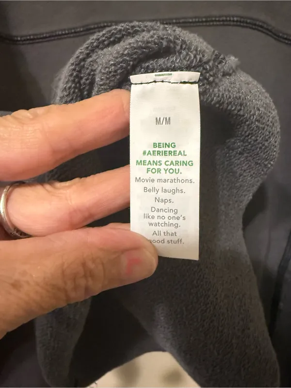 aerie Charcoal Cropped Mock Neck Sweater - Image 9